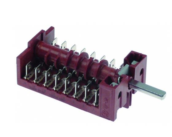 Conmutador 5 posiciones 16a 250v Ø6x4.6mm roller grill